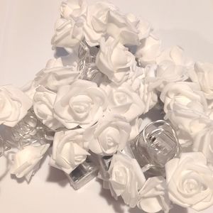 Soft Fabric Glow Light String Roses